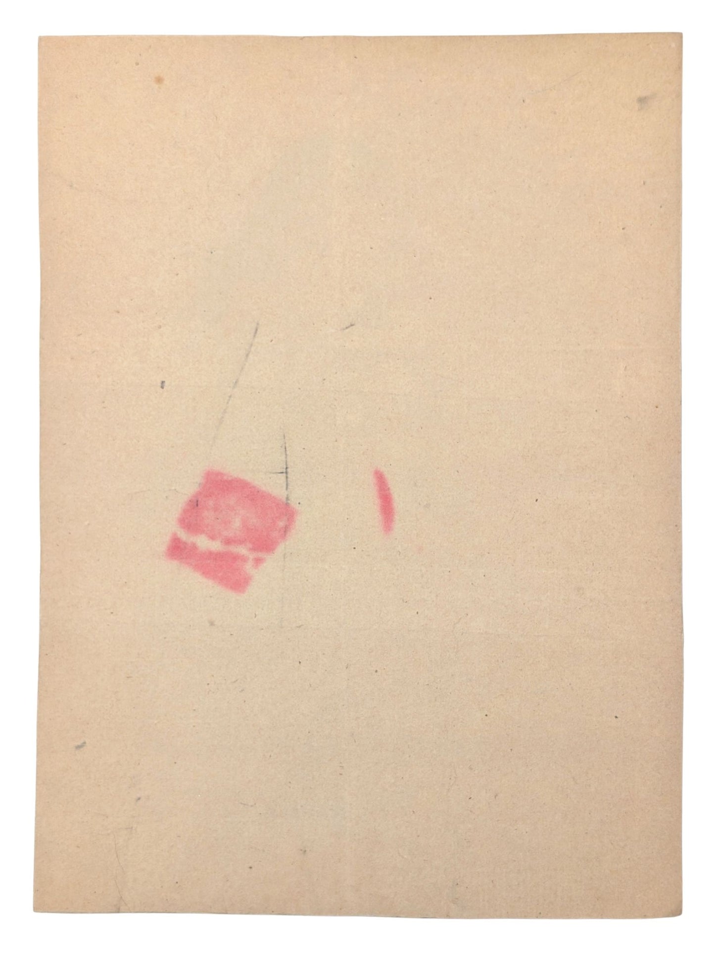 Estampe Japonaise kuchi-e de Mizuno Toshikata, femme en yukata profitant de la brise d'été cheveux au vent, le verso