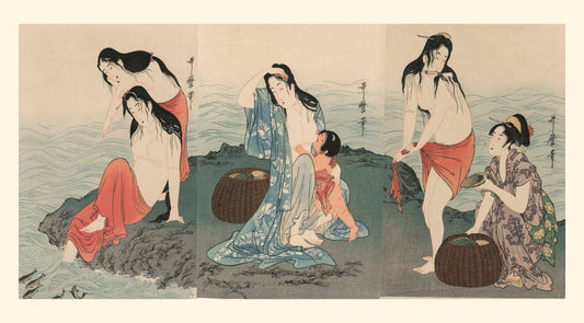 Les Pêcheuses d’Awabe de Utamaro | Reproduction Fine Art