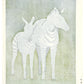 estampe japonaise de Toshi Yoshida, Zèbre et son petit, le verso
