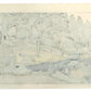 Estampe Japonaise de Yoshida Tōshi représentant le jardin Shōyō-en du temple Rinnō-ji à Nikkō, le verso