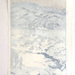 estampe japonaise paysage de neige, dos de l'estampe