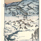 estampe japonaise paysage de neige