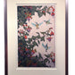 Estampe Japonaise Encadrée de Yoshida Toshi | Colibris et Fushias