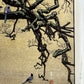 Estampe Japonaise de Yoshida Tо̄shi - Prunier et Pies Bleues