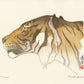 estampe japonaise de Tohi Yoshida tete de tigre de profil