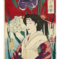 estampe japonaise de Yoshitoshi, beauté aux iris