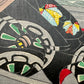 Estampe japonaise de yoshitoshi barque ariko détail relief