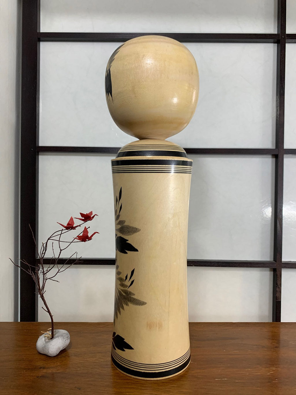 kokeshi vintage style naruko decor sumi-e de matsuda mitsuo japanese doll uchiwa gallery coté