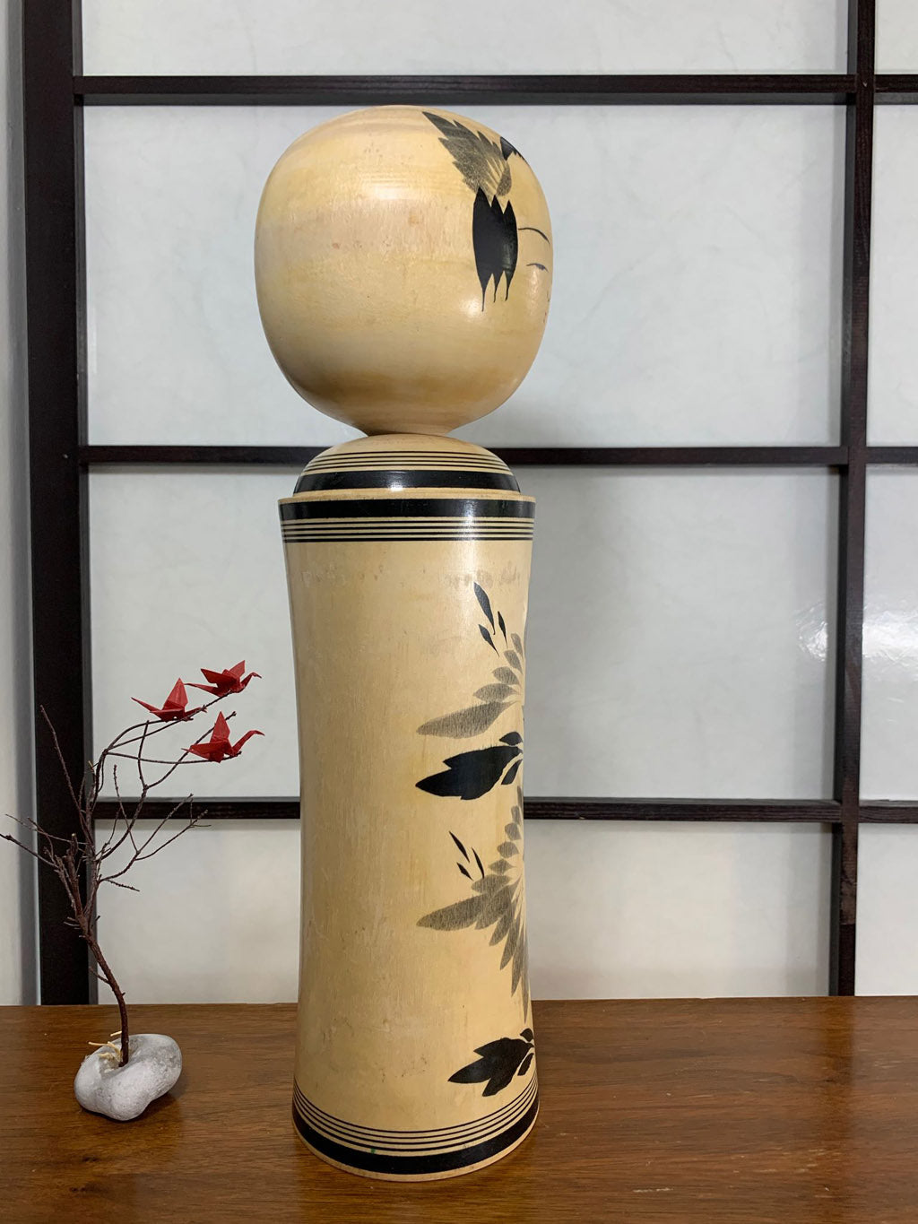 kokeshi vintage style naruko decor sumi-e de matsuda mitsuo japanese doll uchiwa gallery cote