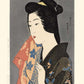 Femme avec une serviette de Goyo Hashiguchi | Reproduction Fine Art -