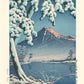 hasui estampe japonaise mont fuji sous la neige