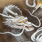 kakejiku déesse kannon sur un dragon