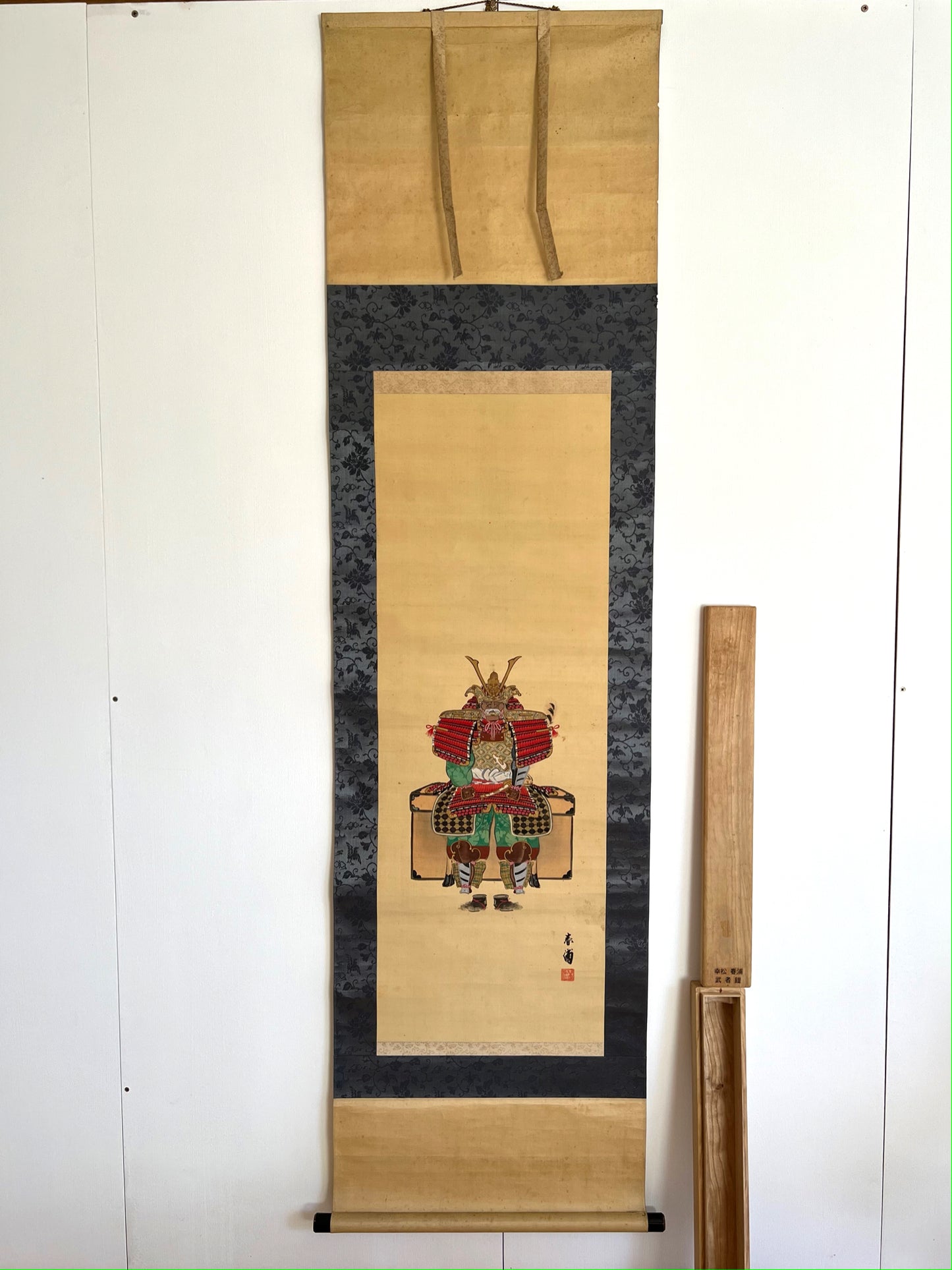 kakejiku armure de samouraï avec sa boite