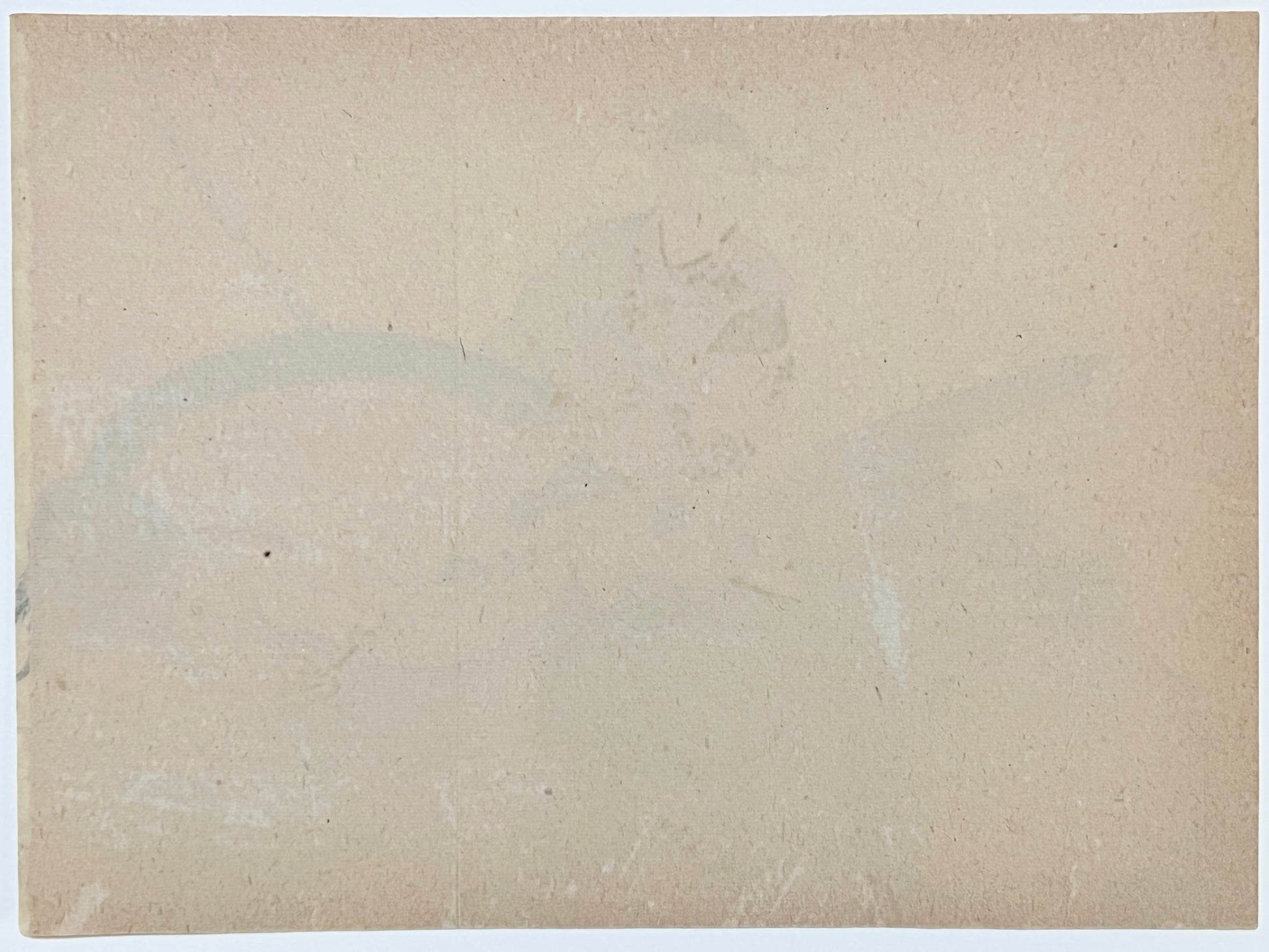 estampe japonaise shogun sur un cheval avec arc et flèche, dos de l'estampe