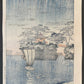 Estampe Japonaise de Koitsu Tsuchiya Sanctuaire Godaido, Matsushima dos de l'estampe