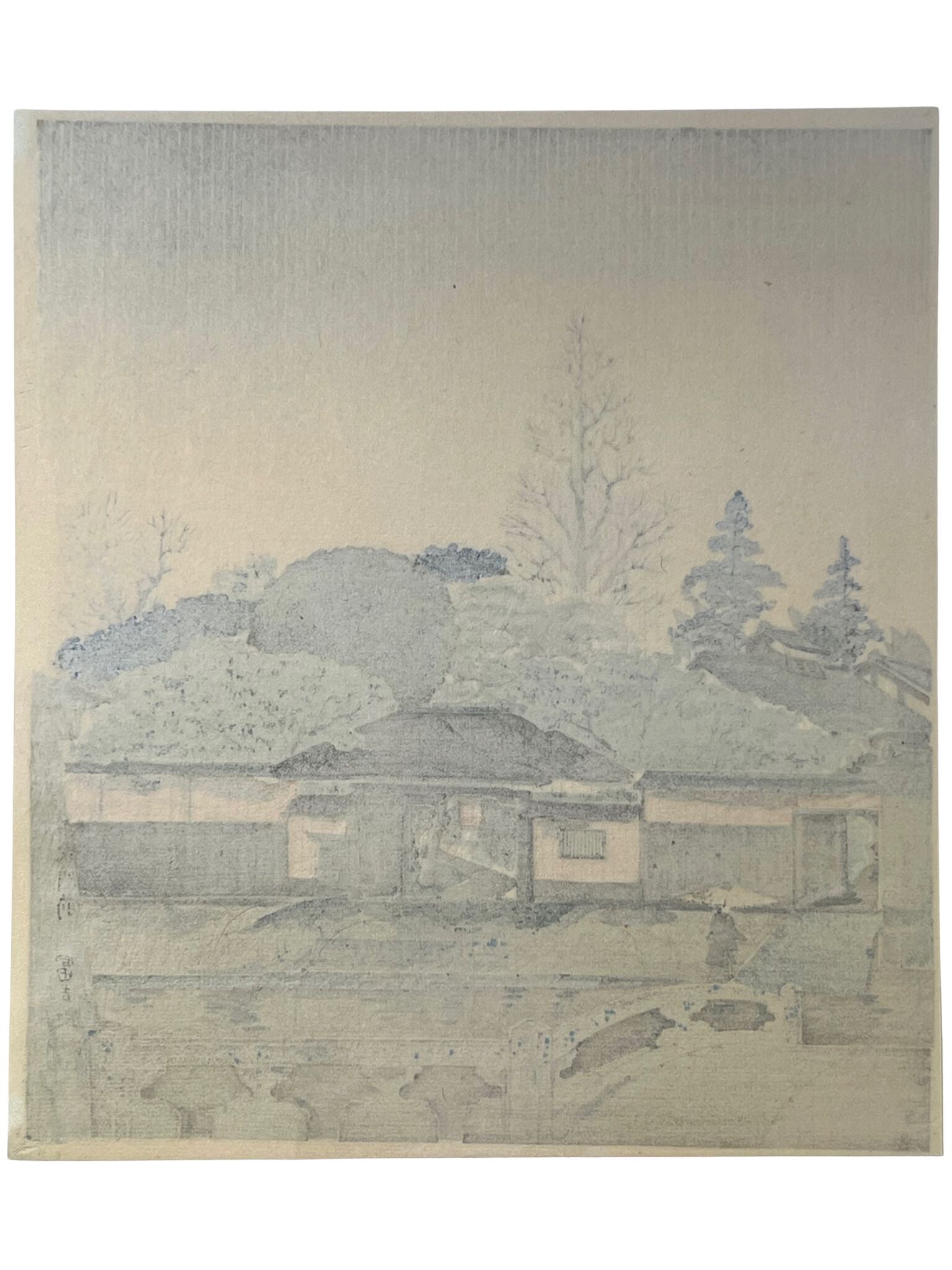 Estampe Japonaise de Tokuriki Tomikichiro | Série des 12 mois à Kyoto, juin, sado senke, dos