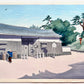 Estampe Japonaise paysage de tokuriki tomikichiro La maison du chef des 47 ronin Oishi Yoshio