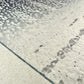 estampe japonaise deux grues du Japon dansent face à face sous la neige, gaufrage du papier Washi