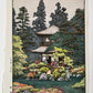 estampe japonaise paysage printemps temple Ginkakuji Kyoto